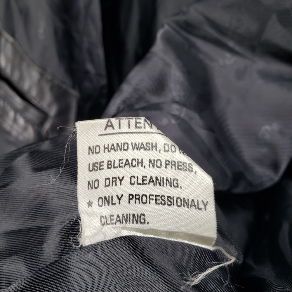 Monaco Leather Italy Men's Snap/Full Zip Lambskin Leather Jacket Size XL - Picture 9 of 16